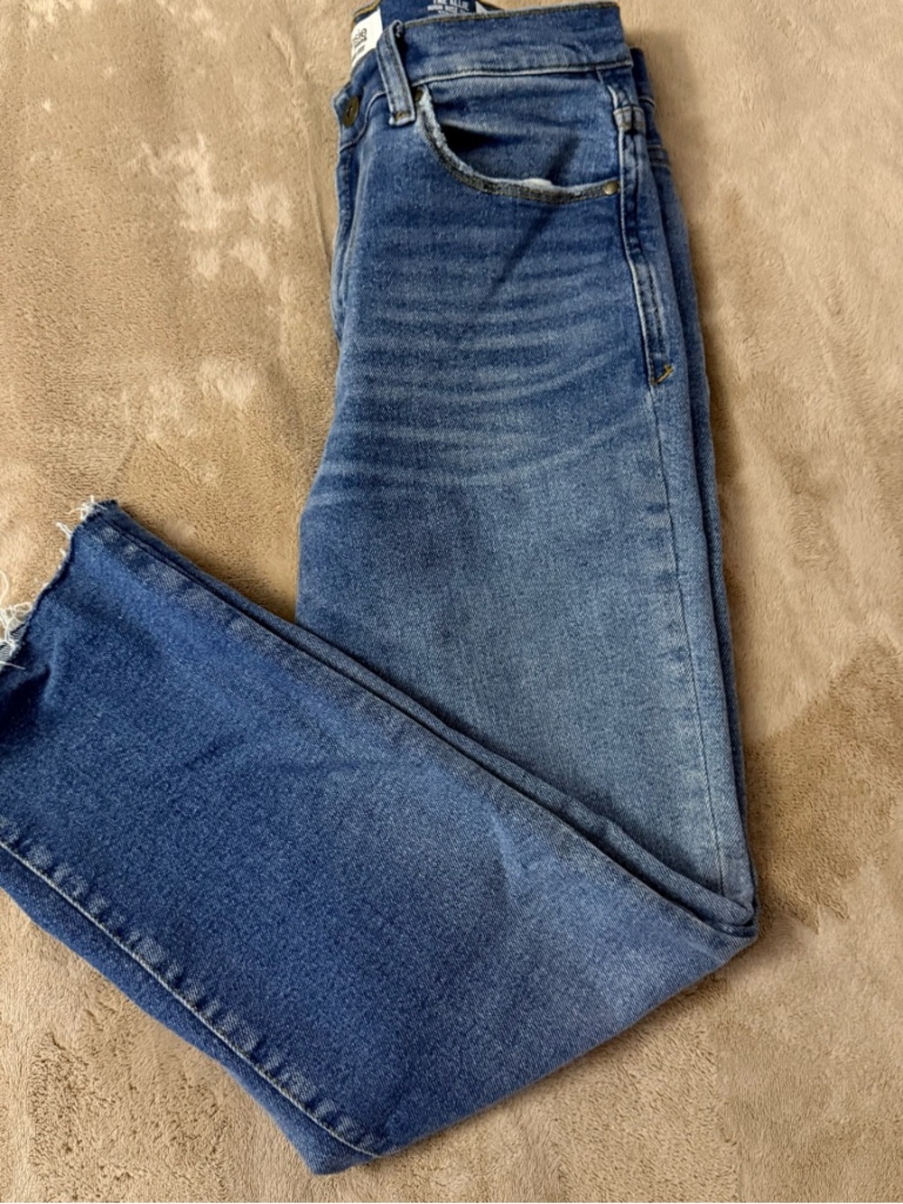 Kensie Light Blue High-Rise Straight Jeans